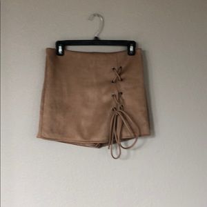 Suede mini SKORT